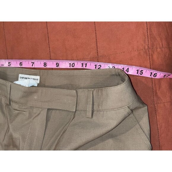Emporio Armani Brown Wool-Blend Women's Dress Pants Size 44 (8) - Picture 7 of 9